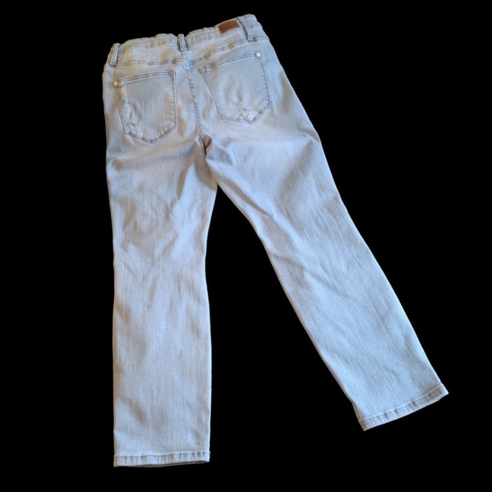 Judy Blue Jeans Boyfriend Fit Distressed Stretch Blue Jeans Women Size 9/29 - Picture 3 of 16